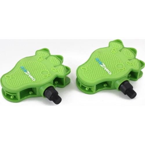 Kidzamo Flamy Children's Bicycle Pedals 1/2" (green)