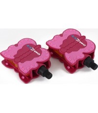 Детские педали Kidzamo Butterfly 1/2" (розовые)