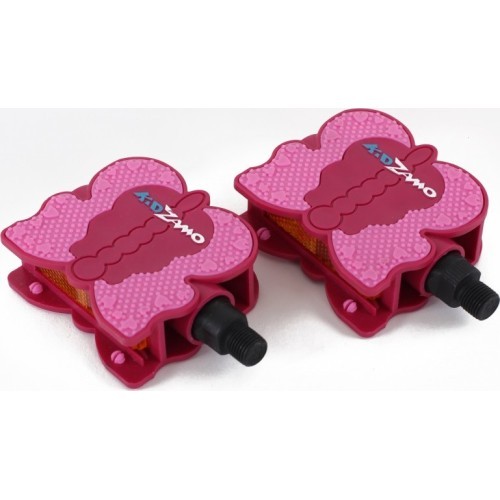 Bērnu pedāļi Kidzamo Butterfly 1/2" (rozā)