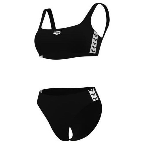 W Icons Bralette Solid Two Pieces Black-White 36 - 510