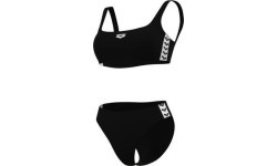 W Icons Bralette vienkrāsains divdaļīgs peldkostīms melns-balts 36 - 510