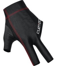 Billiard Glove, Cuetec Axis, 3-Finger, black-red, L