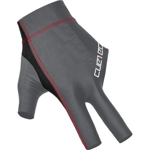 Biljarda cimds Cuetec Axis, 3 pirkstu, pelēks, S