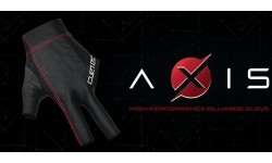 Biljarda cimds Cuetec Axis, 3 pirkstu, pelēks, labajai rokai, XL