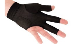 Biljarda cimds Predator Second Skin, 3 pirkstu, melns-dzeltens, S&M