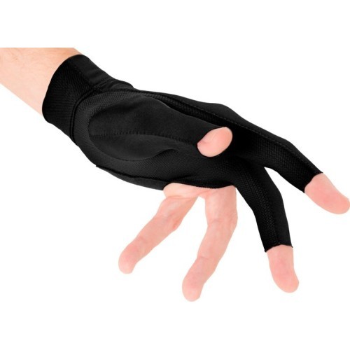Billiard Glove, Predator Second Skin, 3-Finger, black-yellow, S&M