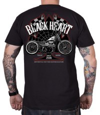BLACK HEART Chopper Race krekls - Melna