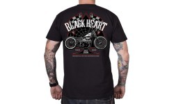 BLACK HEART Chopper Race krekls - Melna