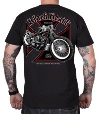 T-krekls BLACK HEART Grinder - Melna