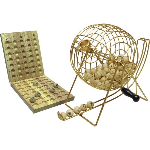 Bingo loterijas bungas ar piederumiem, 24 cm
