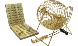 Bingo loterijas bungas ar piederumiem, 24 cm