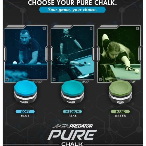 Cue Chalk, Predator Pure, Soft (S)