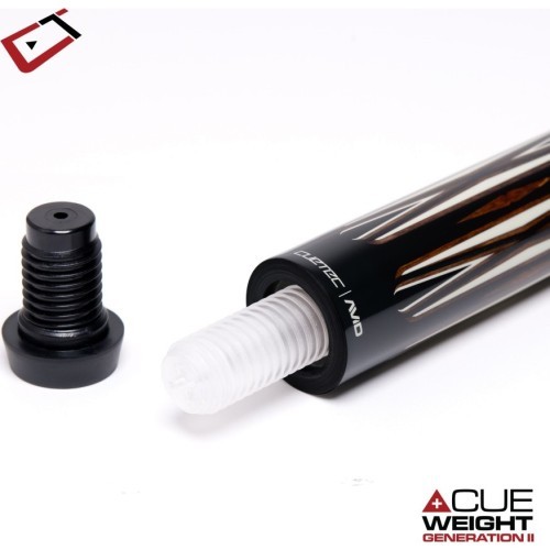 Biljarda kijs Cuetec AVID Proof Black LTC, 3/8x14, 12,75 mm