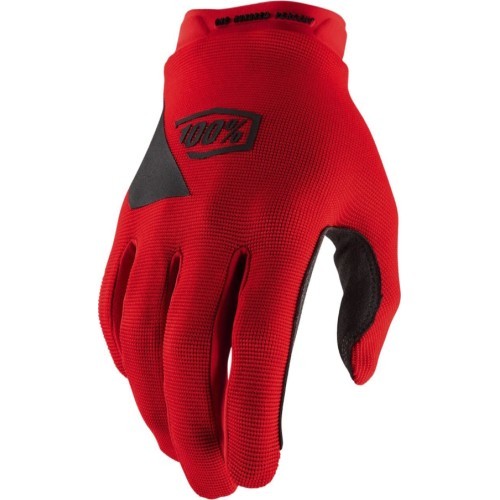 Riteņbraukšanas un motokrosa cimdi 100% Ridecamp Red - Sarkans