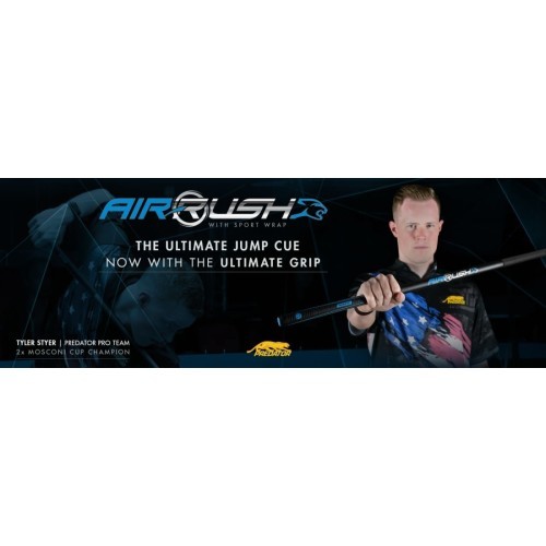 Бильярдный кий Predator Air Rush Jump, Sport Wrap, трёхсоставной, белый, Uni-Loc