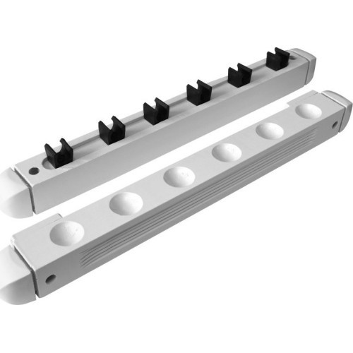 Biljarda kiju statīvs Roman, balts, 40 cm, 6 turētājiem