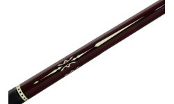 Biljarda ķijs Cuetec Warrior, bordo, 3/8x14