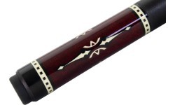 Biljarda ķijs Cuetec Warrior, bordo, 3/8x14