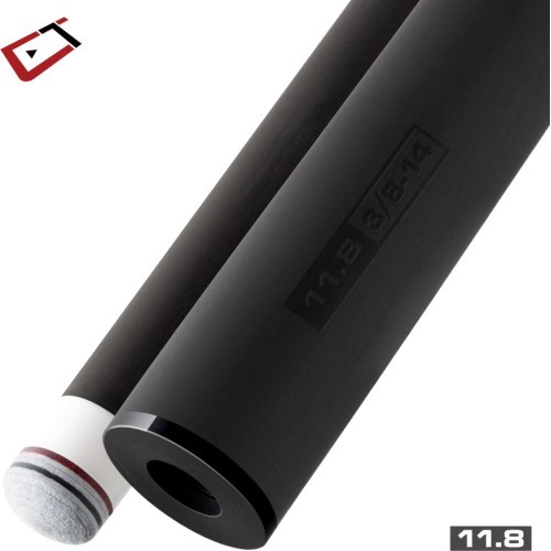Biljarda kija galotne Cuetec Cynergy CT-15K Carbon, 3/8x14, 20 mm savienojums, 11,8 mm