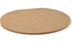 Plakanā paplāksne galda kājām, Playwood, 115 mm diametrs, 3 mm biezums