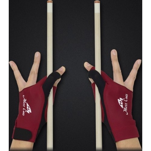 Бильярдная перчатка Mezz MGR-R, бордовая, L&XL