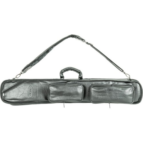 Mīksts futrālis biljarda kijai, elegants, melns, 3/5, 83 cm