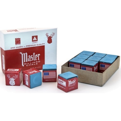 Cue Chalk, Master, Sky Blue, 12 pc. Pack