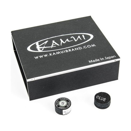 Biljarda kija uzgalis Kamui, melns, 14 mm, mīksts (S)