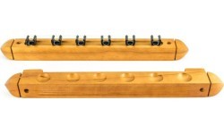 Billiard Cue Rack Roman, oak, 40 cm, for 6 Clips