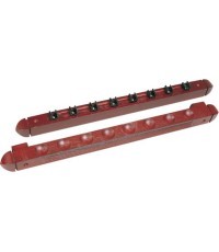 Billiard Cue Rack Roman, mahogany, 45 cm, for 8 Clips