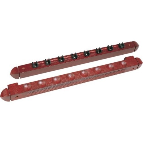 Biljarda kiju statīvs Roman, sarkankoks, 45 cm, 8 kijām