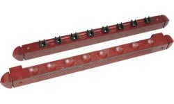 Biljarda kiju statīvs Roman, sarkankoks, 45 cm, 8 kijām