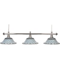 Billiard Lamp Memory, white-black, 3 Bells, Ø 44 cm, 156 cm