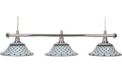 Billiard Lamp Memory, white-black, 3 Bells, Ø 44 cm, 156 cm