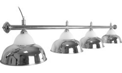 Billiard Lamp Crown, silver, 4 Bells, Ø 38 cm, 181 cm