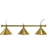 Billiard Lamp Elegance, brass, 3 Bells, Ø 35 cm, 112 cm