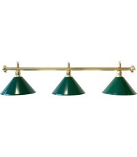 Billiard Lamp Evergreen, green, 3 Bells, Ø 35 cm, 112 cm