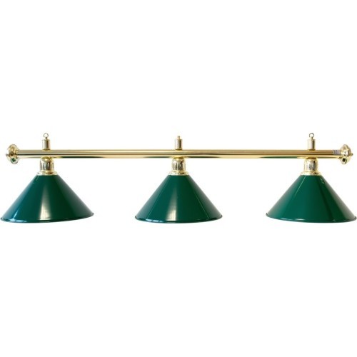 Biljarda lampa Evergreen, zaļa, 3 kupoli, Ø 35 cm, 112 cm