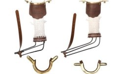 Pyramid Pockets with rails, Linen, Set of 6Pcs. for 68mm