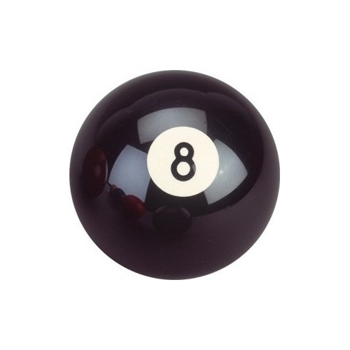 Klasiskā biljarda bumba Nr. 8, melna, 57,2 mm