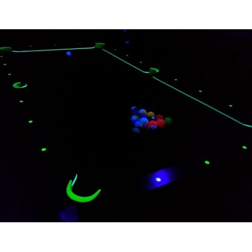 Biljarda bumbiņu komplekts Aramith glow in the dark, 57,2 mm, Pool