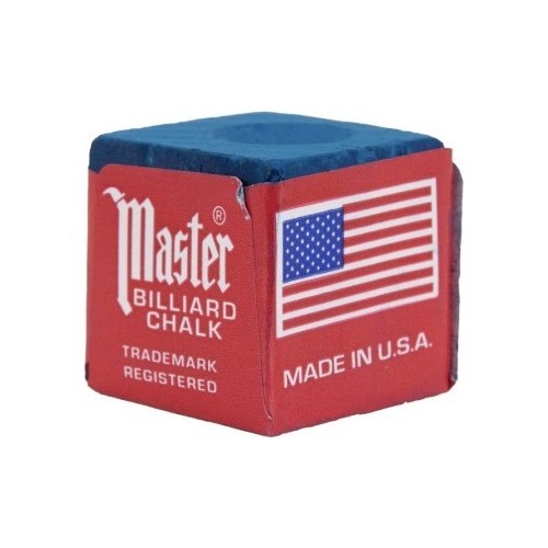 Бильярдный мел Master, синий, 12 шт.