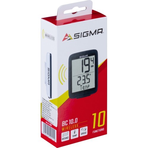 Велокомпьютер Sigma BC 10.0 беспроводной, 10 функций