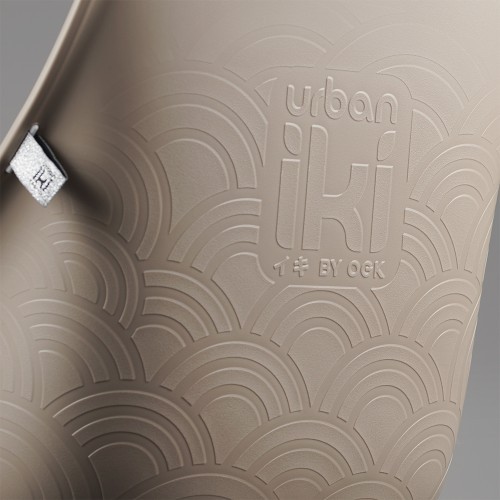 Priekšā stiprināms velosipēda bērnu sēdeklītis ar adapteri Urban Iki - Inaho Beige/Bincho Black