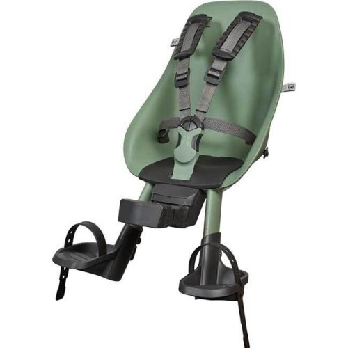 Priekšā stiprināms velosipēda bērnu sēdeklītis ar adapteri Urban Iki - Inaho Beige/Bincho Black