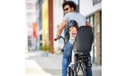 Priekšā stiprināms velosipēda bērnu sēdeklītis ar adapteri Urban Iki - Inaho Beige/Bincho Black