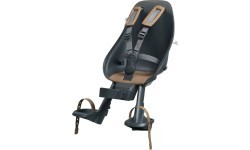 Priekšā stiprināms velosipēda bērnu sēdeklītis ar adapteri Urban Iki - Inaho Beige/Bincho Black