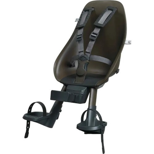 Front-Mounted Child Bike Seat w/ Adaptor Urban Iki - Inaho Beige/Bincho Black