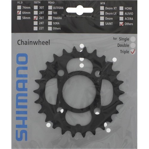 Передняя звезда Shimano T521 26T 10 скоростей