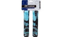 Грипсы руля FORCE BMX (чёрные/синие) 145мм